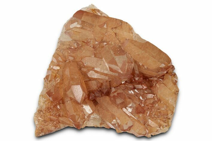 Tangerine Quartz Crystal Cluster - Brazil #328918